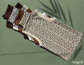 تاپ یقه اسکی پلنگی زنانه کد 1084