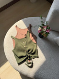 کراپ جلو گره دار کرکره ای زنانه کد 1088