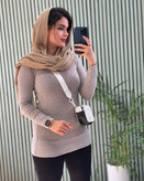 بلوز بافت گپ اسپانتکس زنانه کد 2257