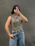 بادی فانریپ پلنگی حلقه ای یقه اسکی زنانه MIU MIU کد 1079