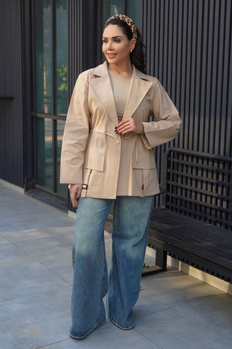 مانتو سگکدار لنین زنانه مدل دلسا کد 3012