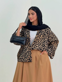 شومیز زنانه پلنگی مدل لئوپارد کد 3020