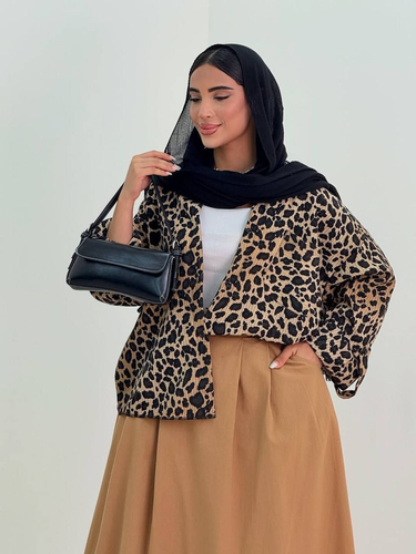 شومیز زنانه پلنگی مدل لئوپارد کد 3020