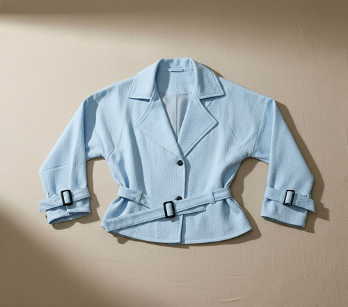 کت زنانه مدل پریا کمربندی کد 3026