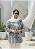 مانتو زنانه پینترستی طرح کت مدل ستیا کد 3034