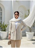 مانتو زنانه پینترستی طرح کت مدل ستیا کد 3034