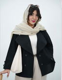 مانتو زنانه لنین طرح کت مدل گلی کد 3044