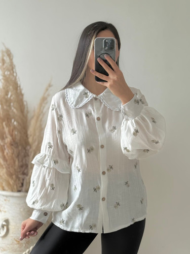 شومیز عروسکی زنانه مدل ملیسا کد 3050