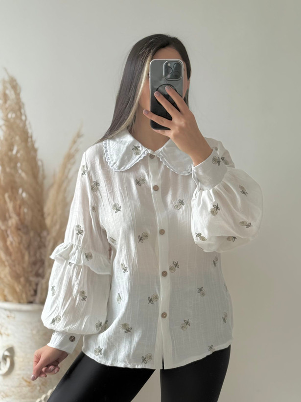 شومیز عروسکی زنانه مدل ملیسا کد 3050