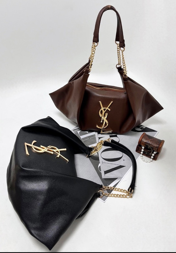 کیف زنانه چرم مدل YSL شکلاتی کد 70