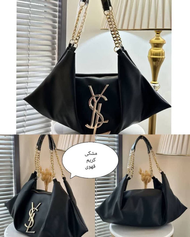 کیف YSL شکلاتی نمای کناری