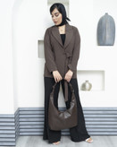 کیف زارا لبرون رنگ قهوهای و شکلاتی