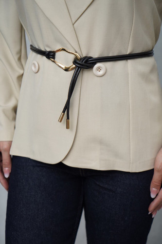 کمربند زنانه چرم مدل ادایی کد 80