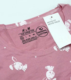 تاپ و شرتک طرحدار زنانه برند H&M اورجینال کد 4018