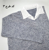 بلوز طرح دوتکه زنانه کد 1076