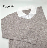 بلوز طرح دوتکه زنانه کد 1076