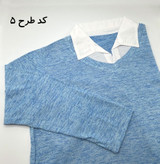 بلوز طرح دوتکه زنانه کد 1076