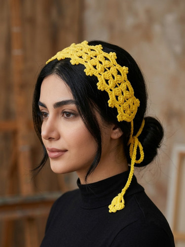 هدپیس قلاببافی زنانه مدل بیتا