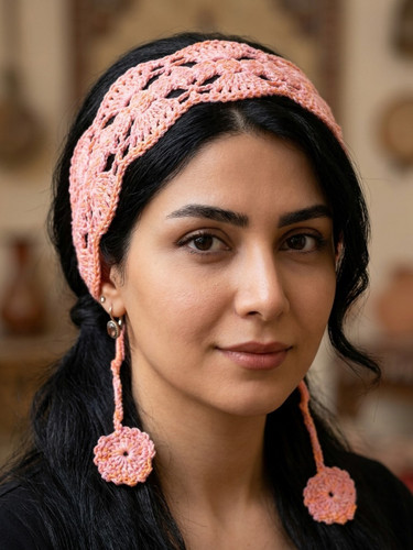 هدپیس قلاببافی زنانه مدل مارال