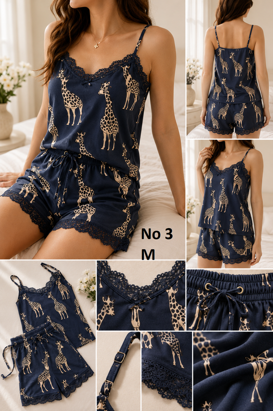 تاپ بندی و شرتک گیپوری طرحدار زنانه برند (DIVIDED) H&M اورجینال کد 4020